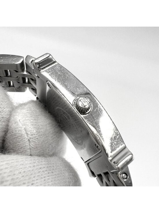 Hermes Watch H QZ Guilloche Dial Battery Operated SS main image 7